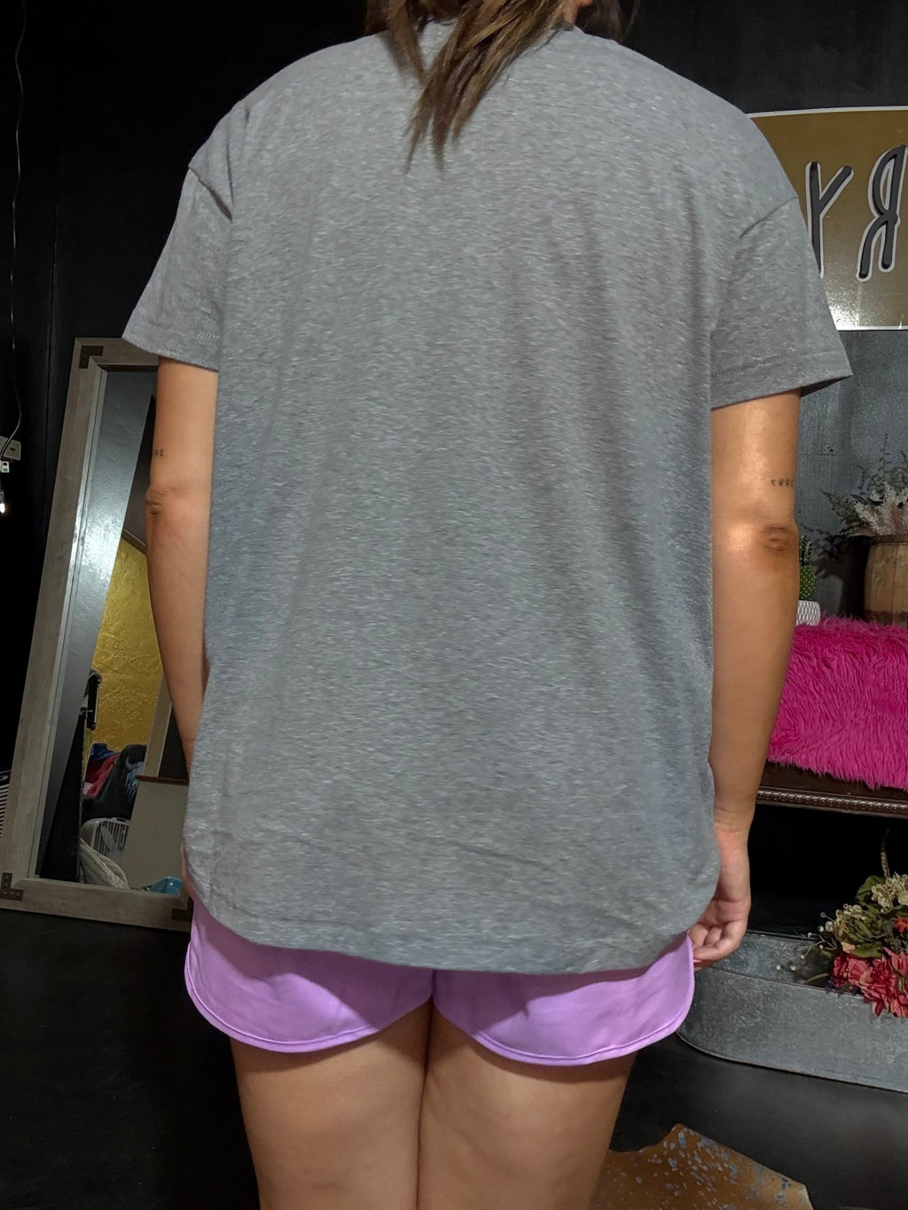 Grey Hi Lo T Shirt - Country Lace Boutique