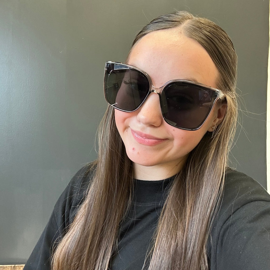 Grey with Blacked Out Lens Fame Affordable Sunglasses - Country Lace Boutique
