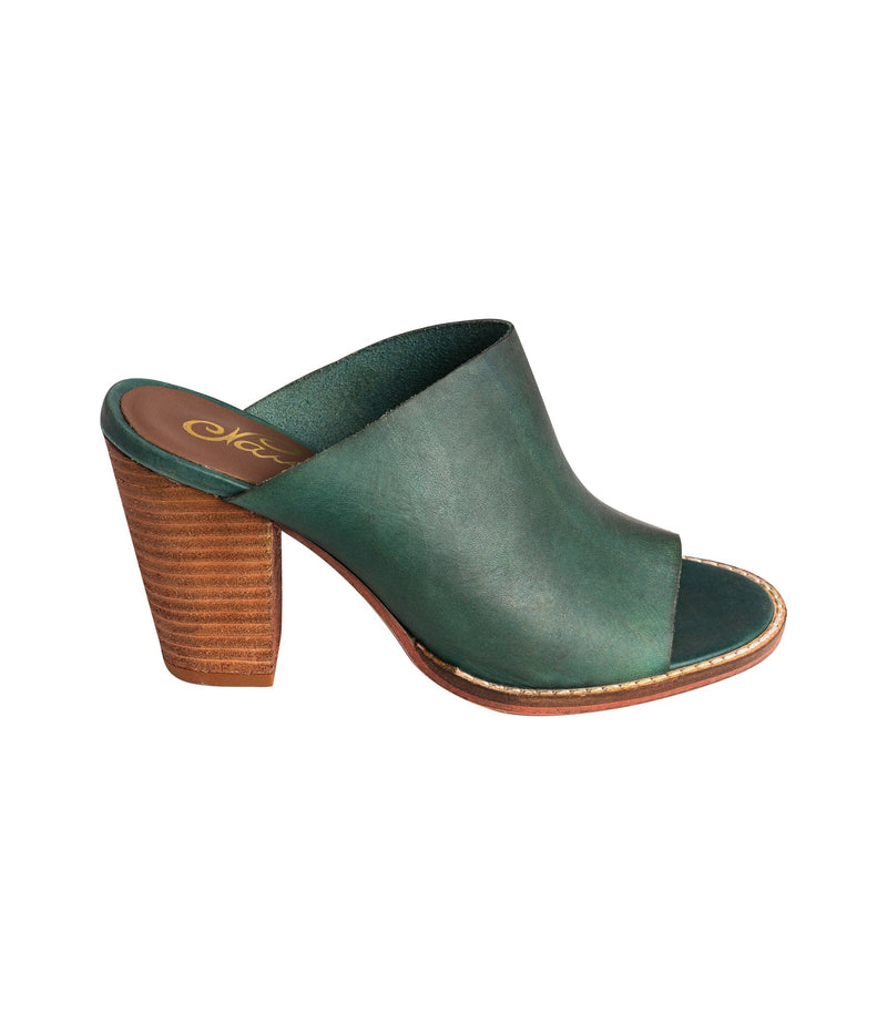 Hallie Heeled Sandal in Teal