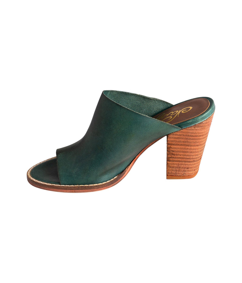 Hallie Heeled Sandal in Teal