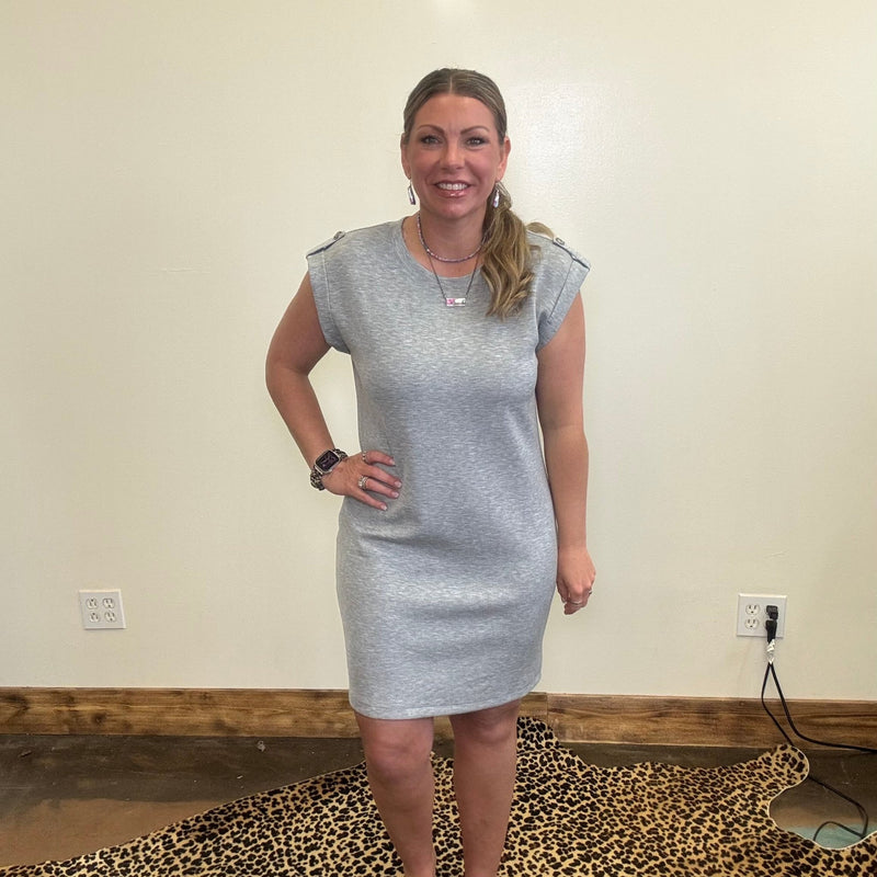 heather gray t shirt dress ARRANGE Curve premium heavyweight t-shirt midi dress in heather gray