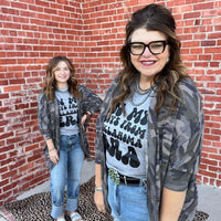 Heather Grey Boys from Oklahoma V - Neck T-shirt - Country Lace Boutique