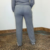 Heather Grey Super Soft Joggers Straight Leg w/ Draw String - Country Lace Boutique
