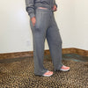 Heather Grey Super Soft Joggers Straight Leg w/ Draw String - Country Lace Boutique