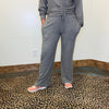 Heather Grey Super Soft Joggers Straight Leg w/ Draw String - Country Lace Boutique