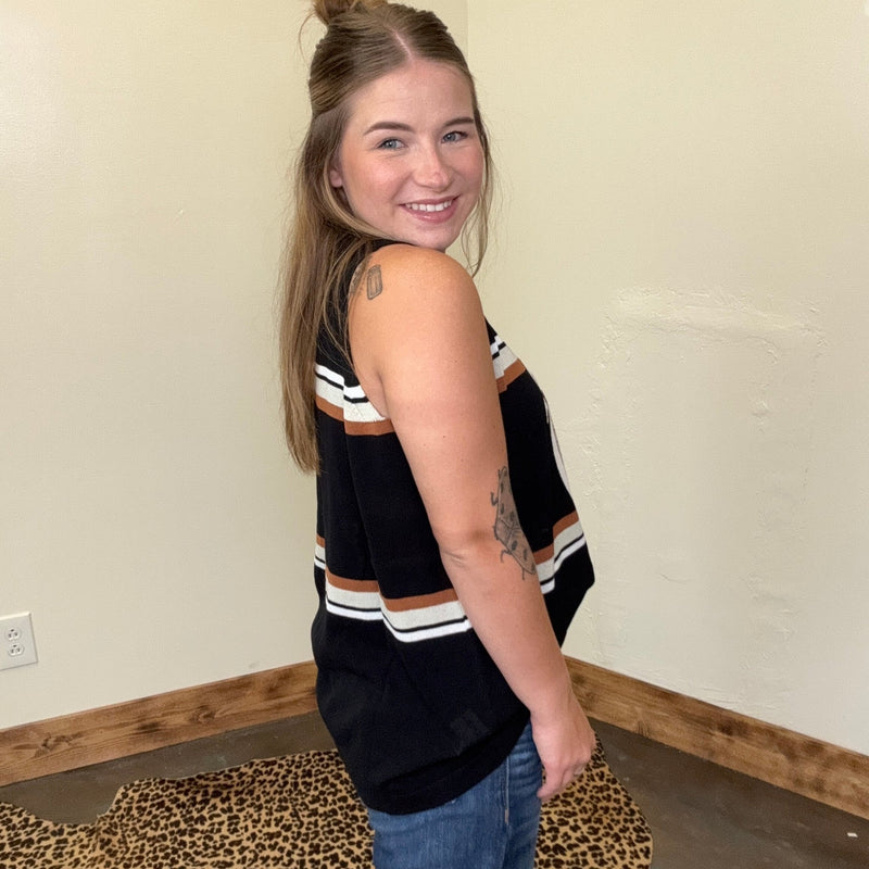 Hereford Black Tank Top - Country Lace Boutique