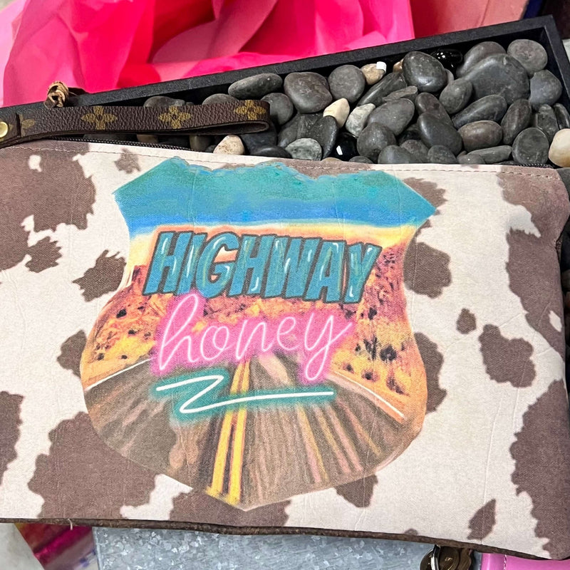 Highway Honey Clutch w/Handle - Country Lace Boutique