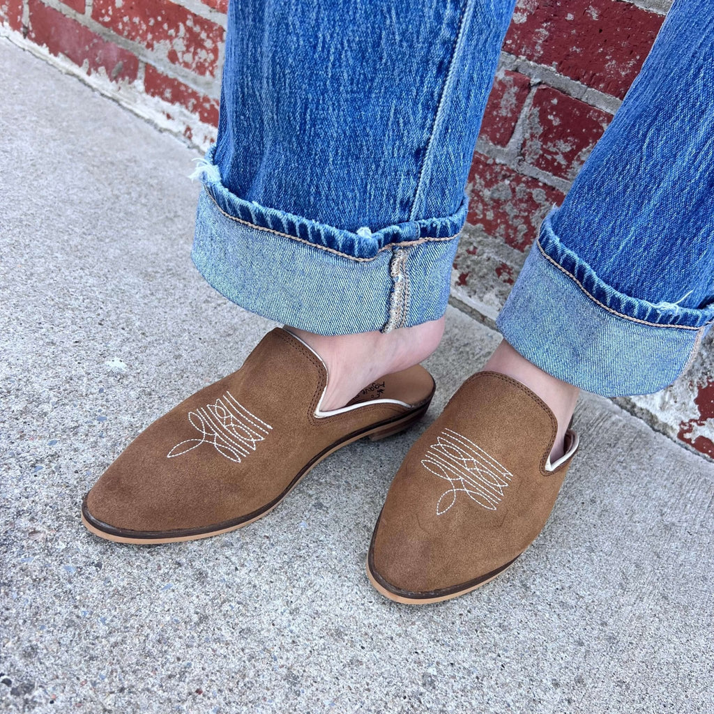 Honey Boot Stitch Adaire Flat Mule Slip On - Country Lace Boutique