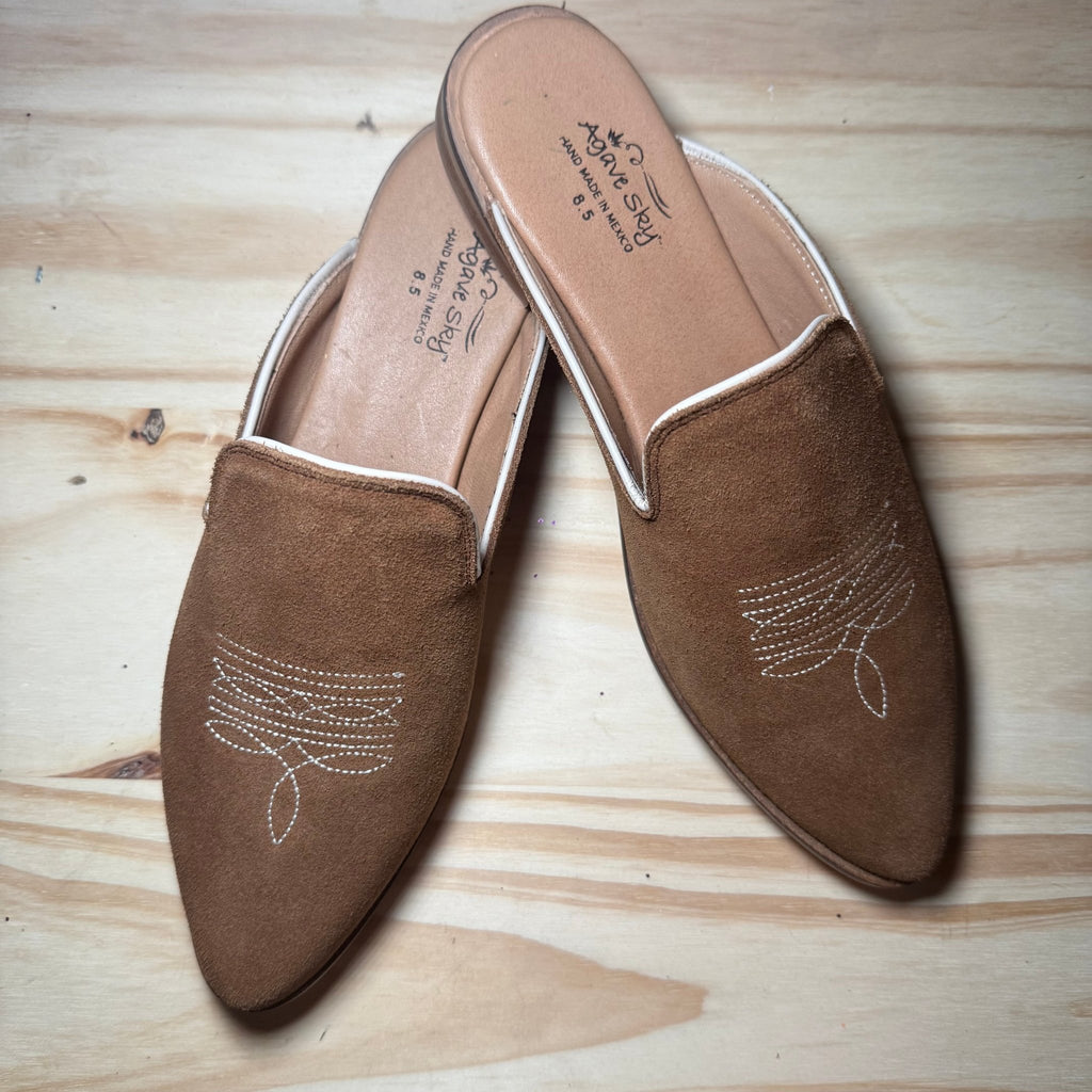 Honey Boot Stitch Adaire Flat Mule Slip On - Country Lace Boutique