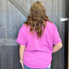 Hot Magenta Inside Out Shortsleeve Top - Country Lace Boutique