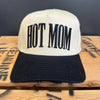 Hot Mom Black & Cream Hat - Country Lace Boutique