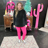 Hot Pink Mono B Leggings w/Pockets - Country Lace Boutique