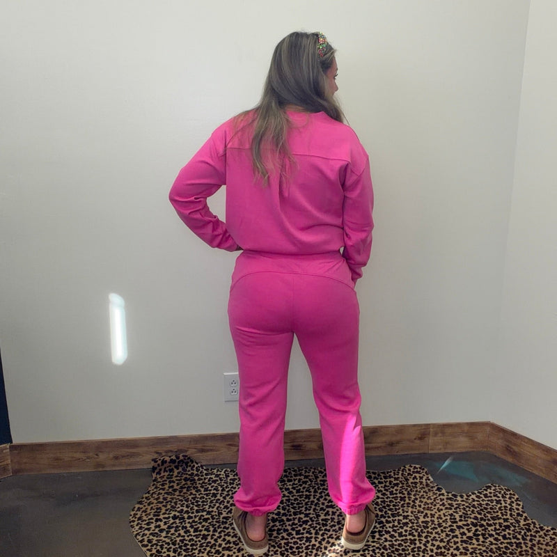 Hot Pink Super Soft Sweat Shirt - Country Lace Boutique