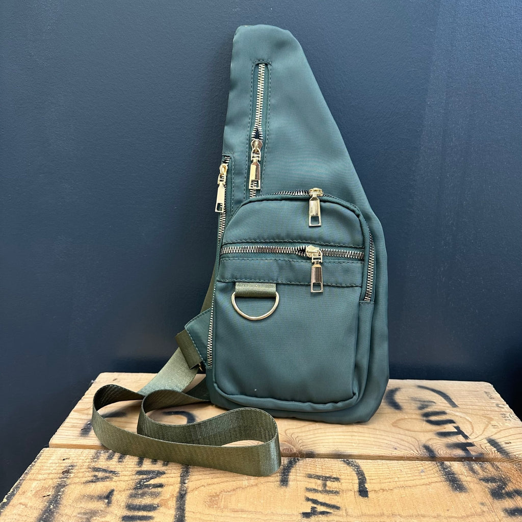 Hunter Green Cross Body Sling Purse - Country Lace Boutique