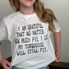 I Am Grateful Turquoise White T-Shirt - Country Lace Boutique