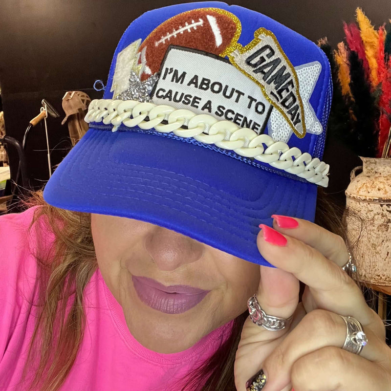 i'm about to cause a scene gameday hat