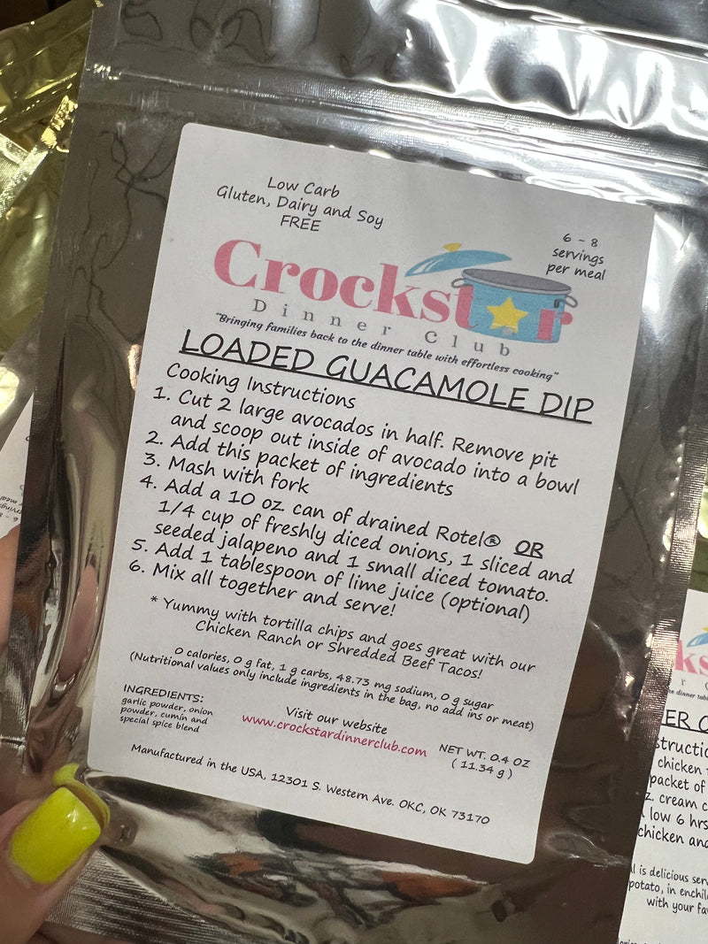 Loaded Guacamole Dip Crockstar