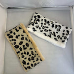 Beige Leopard Head Wrap