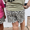 3XL Leopard Fray Bottom Shorts