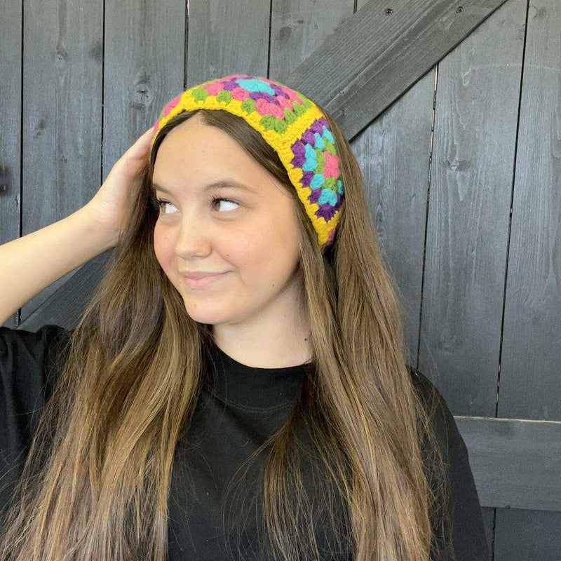 Mustard Yellow Crochet C.C. Head Wrap