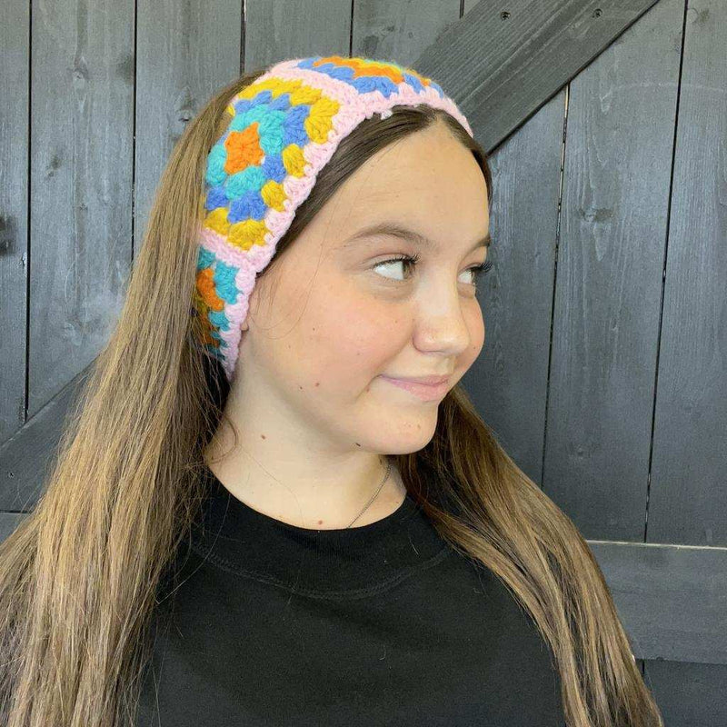 Pink Crochet C.C. Head Wrap