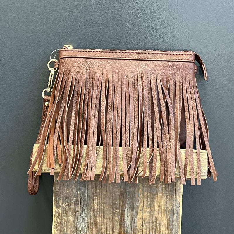 Fringe Wristlet & Cross Body Purse