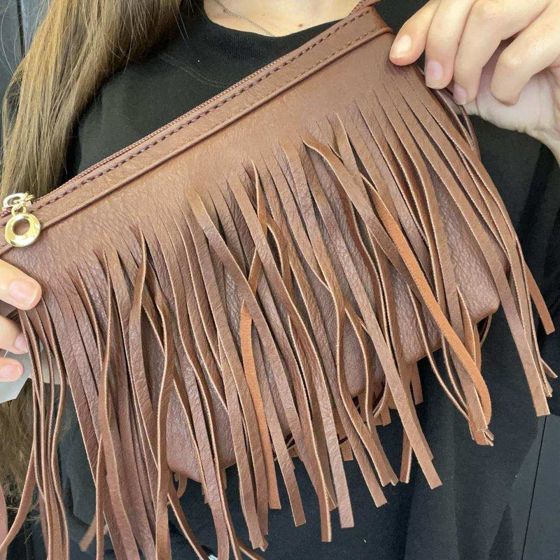 Fringe Wristlet & Cross Body Purse