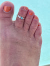 Sterling tribal Stamped Genuine Toe Ring