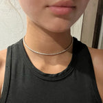 13 inch 3mm Navajo Pearl Genuine Necklace