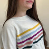 Ivory w/ Colorful Stripes Sweater - Country Lace Boutique