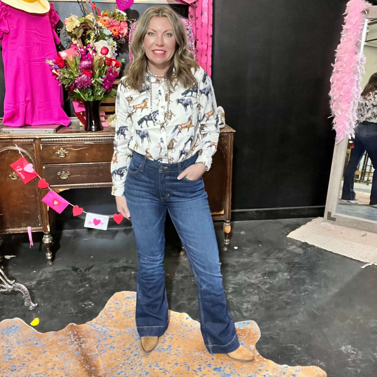 Jennifer Dark Denim Kimes Ranch Jeans - Country Lace Boutique