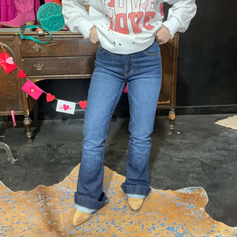 Jennifer Dark Denim Kimes Ranch Jeans - Country Lace Boutique