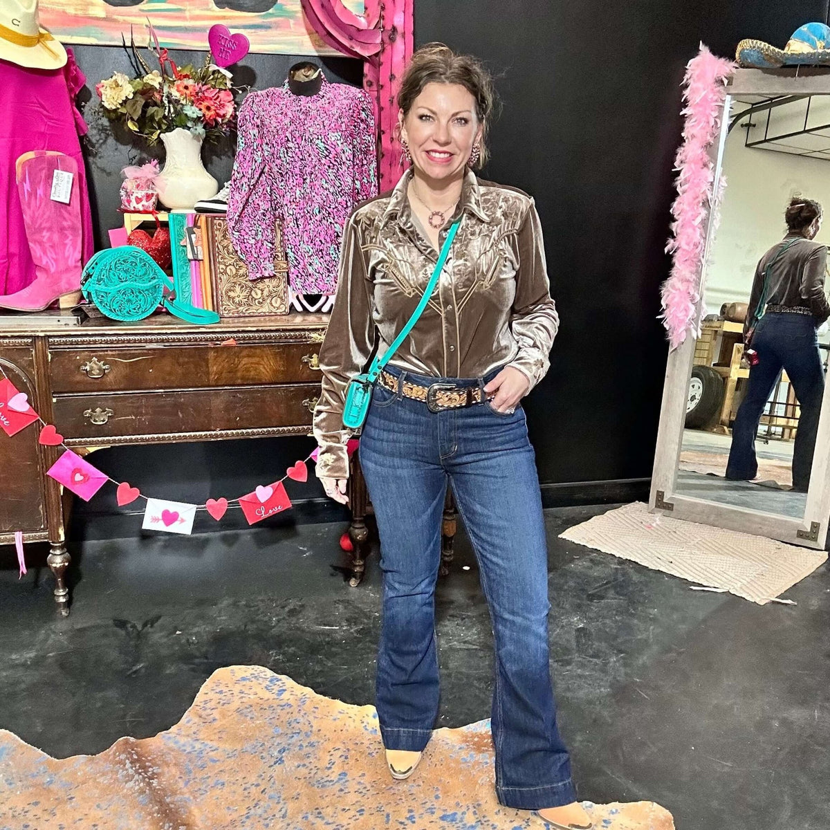 Jennifer Dark Denim Kimes Ranch Jeans - Country Lace Boutique