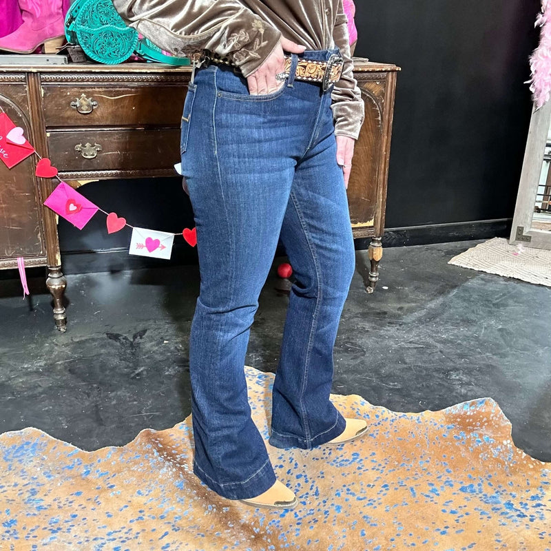 Jennifer Dark Denim Kimes Ranch Jeans - Country Lace Boutique