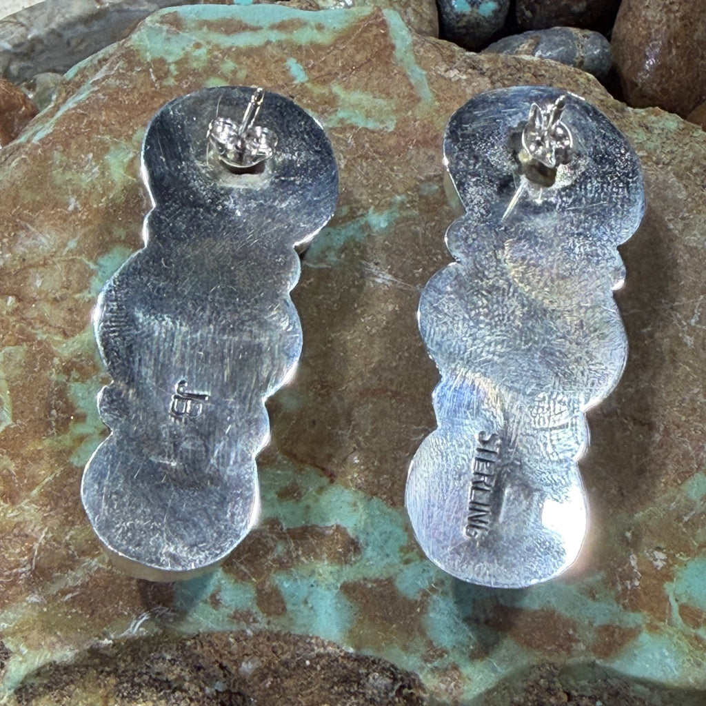 Kingman 3 Stone Drop Sterling Silver Earring - Country Lace Boutique