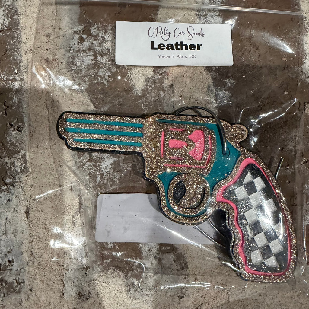 Leather Car Freshie - Country Lace Boutique