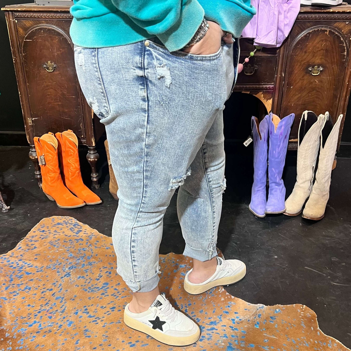 Light wash Judy Blue Skinny Jean - Country Lace Boutique