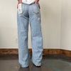 Light Wash Mid Rise Trouser Barrel Risen Jeans - Country Lace Boutique