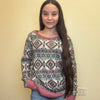 Light Weight Aztec Long Sleeve Sweater - Country Lace Boutique