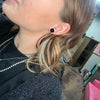 Little Black Crystal Stud Fashion Earring - Country Lace Boutique