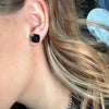 Little Black Crystal Stud Fashion Earring - Country Lace Boutique