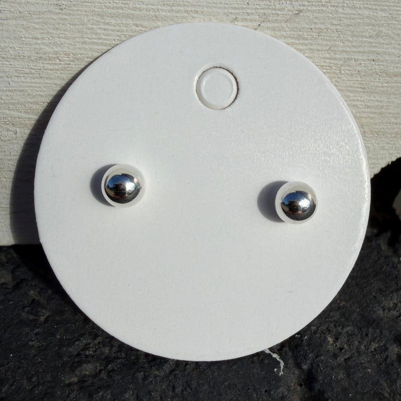 Little Shiny Silver Post Stud Fashion Earrings - Country Lace Boutique