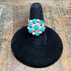 Little Turquoise Cluster Sterling Silver Ring - Country Lace Boutique