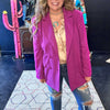 Magenta Purple Blazer - Country Lace Boutique