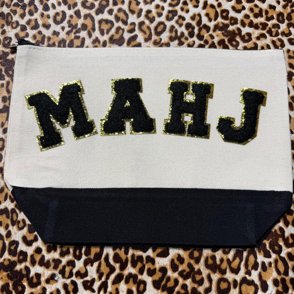 Mahj Zipper Canvas Zipper Bag - Country Lace Boutique