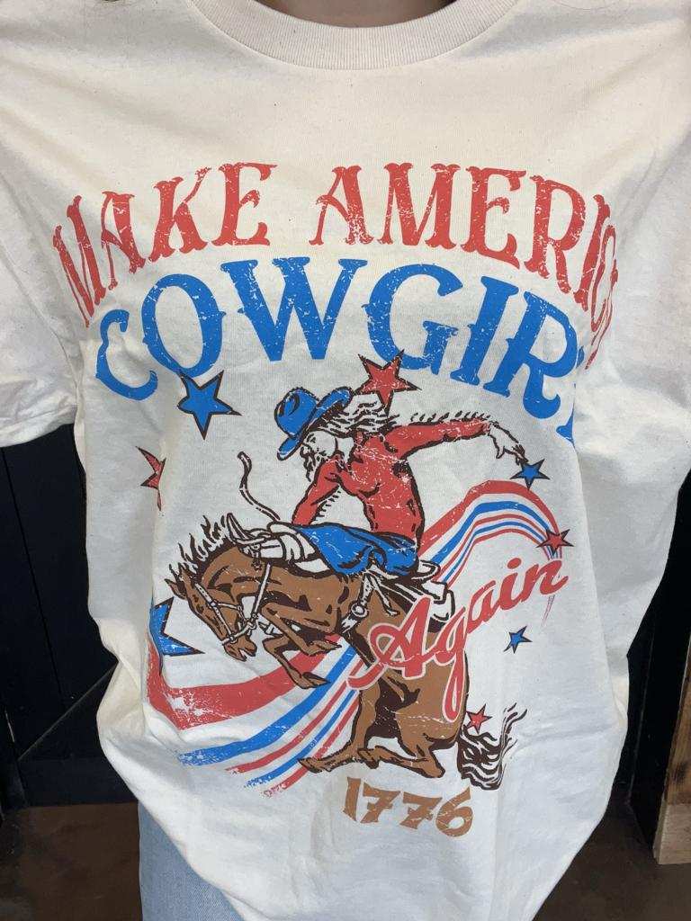 Make America Cowgirl Again T Shirt - Country Lace Boutique