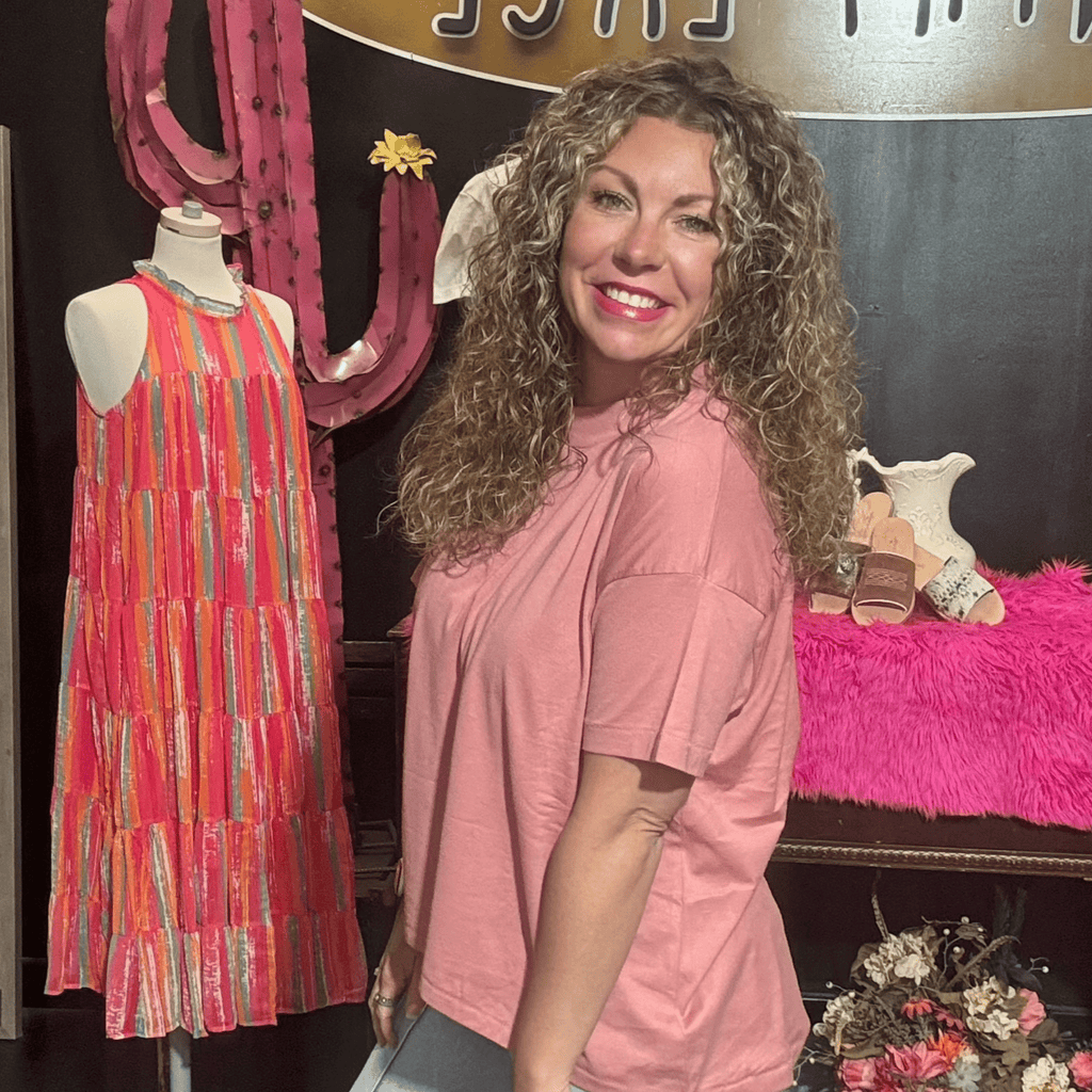 Mauve Hi Lo T Shirt - Country Lace Boutique