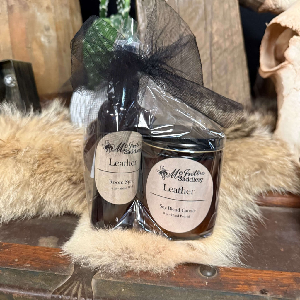 McIntire Saddlery Candle Gift Set - Country Lace Boutique