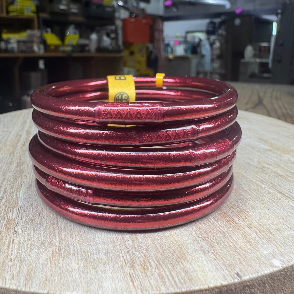 Merlot All Weather Bangles® (AWB®) - Set of 6: Large - Country Lace Boutique