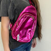 Metallic Hot Pink Cross Body Sling Purse - Country Lace Boutique